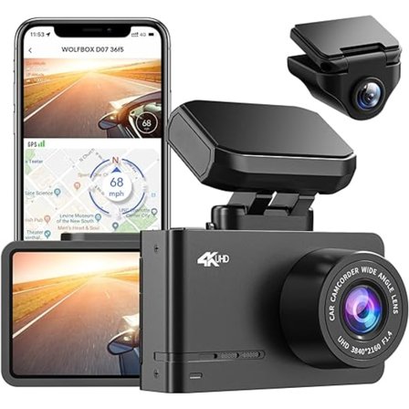 4K WiFi GPS -auton kojelautakamera - HD 4k kaksoiskamera