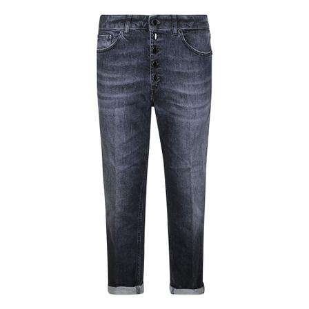 Dondup, Loose-fit Jeans Dp 268B.ds 0215D Zwart, Dames, Maat:W29