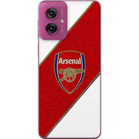 Kompatibelt Mobilskal till Motorola Motorola Moto G55 Moschino Toy teddybjörn med enkel tecknad design, brun björn med vit tröja och tydlig logotyp