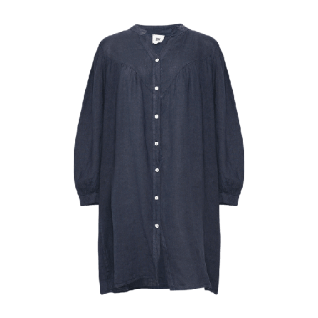 Tiffany Ivana, Dress, Linen - Navy Klänningar Dam M/L