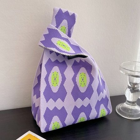 Strik Håndtaske Knot Håndledstaske LILLA