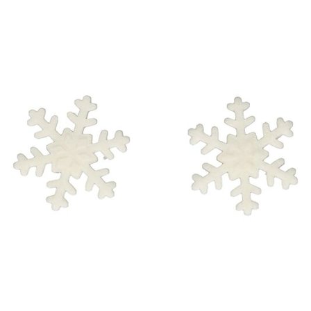 Kakepynt Snøstjerne Hvit 12STK