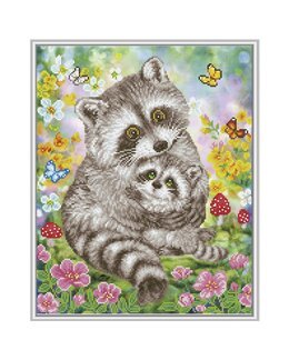 Diamond Dotz Söta Tvättbjörnar