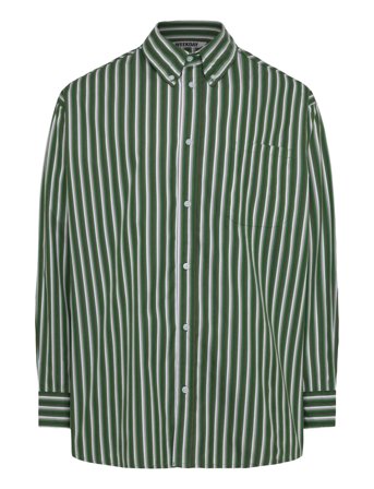 Weekday Oversized Long Sleeve Shirt - Green - L