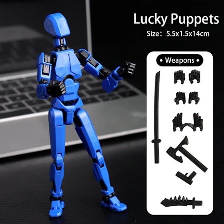 Titan 13 Action Figure T13 Modellfigurer 3D-printet Multi-leddet Bevegelig Lucky 13 Action Figure Nova 13 Action Figure Dummy
