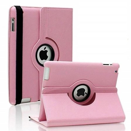 Coque Rotativa 360 Rosa kompatibel med Apple iPad Air 1 Air 2 - Phonillico