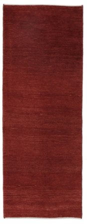Gabbeh Perzisch Vloerkleed Handgeknoopt 76X200 Tapijtloper Donkerrood/Zwart Perzië/Iran