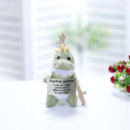 Morsom positiv dinosaur-dinosaurdukke GRØNN 02 02