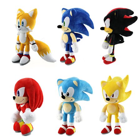 Gos- Nya Sonic the Hedgehog plysch figur Dark eyes
