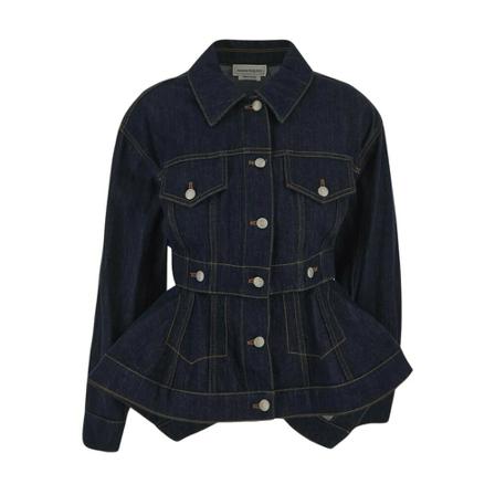 Alexander McQueen Denim Jakke Blå, Dame