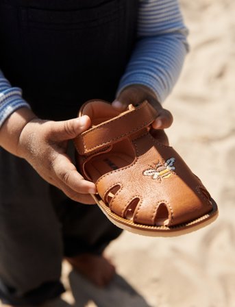 Wheat Sandal Closed Toe Lowe - Brown - 20