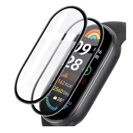 Böjd skärmskydd för Xaomi Mi Band 9 Full täckning Anti-repa för Xaomi Mi Band 9 Ej glas Smart klocka Skyddsfilm