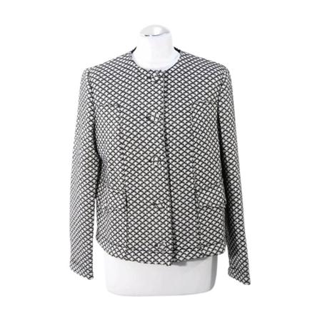 Armani Pre-owned, Pre-owned Cottonouterwear Zwart, Dames, Maat:L,Katoen,multicolor