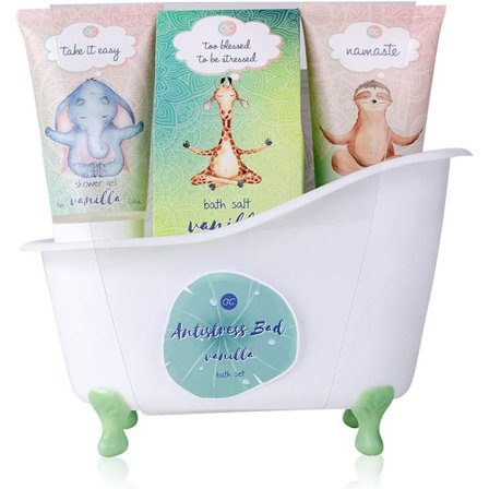 Anti Stress Bad & Dusch Set med Vaniljdoft - Set för kvinnor