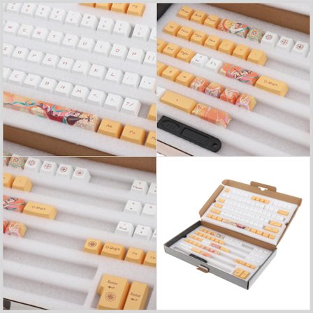 Söpö Kissa Langallinen Mekaaninen Näppäimistö DIY-sarja 64 Näppäintä Hot-Swappable RGB-valaistusefektillä