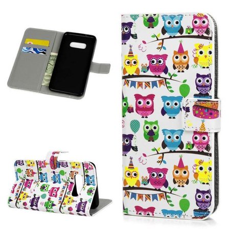 Plånboksfodral Samsung Galaxy S10e - Ugglor På Kalas