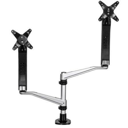 StarTech Desk Mount Dual Monitor Arm - Full Motion Articulating Arms - Premium Dual Monitor Stand - For up to 30" (19.8lb/9kg) VESA Mount Monitors -