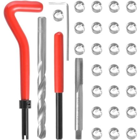 M8 x 1,25 mm Helicoil gevindreparationskit (30 stk.)