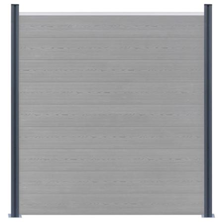 Vidaxl Staketstolpar 2 St Mörkgrå 185 Cm Aluminium Grå