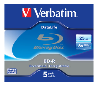 Verbatim DataLife - BD-R x 5 - 25 GB - lagringsmedier