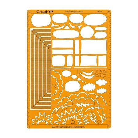 Gabaritti - Graph'It - Malli B - A4 - 25 erilaista muotoa - Sekoitus