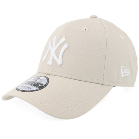 New Era - MLB - Beige - adjustable - Cap - New York Yankees League Essential 9FORTY Stone/White Adjustable - Hatstore