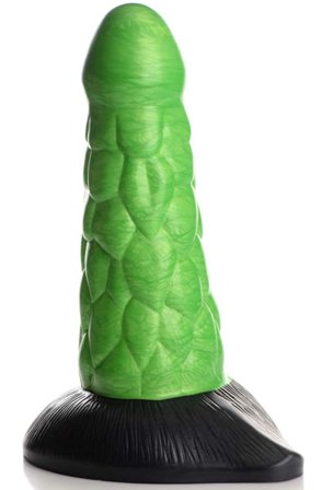 Radioactive Reptile Thick Scaly Silicone Dildo 19 cm - Woome.pl