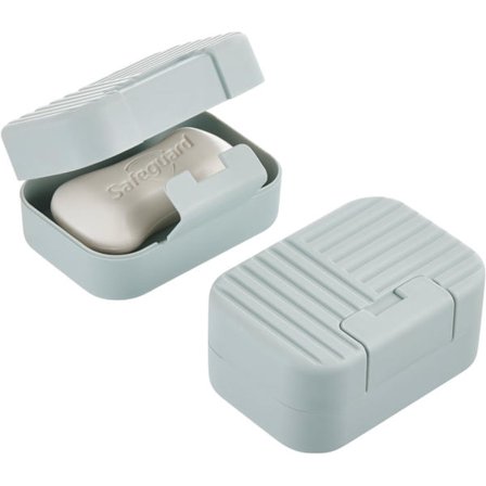 Rejsesæbebeholder, 2-pak sæbeskål – Bærbar sæbeæske med låg, forseglet til hjemme-, vaske- og badeværelsesbrug