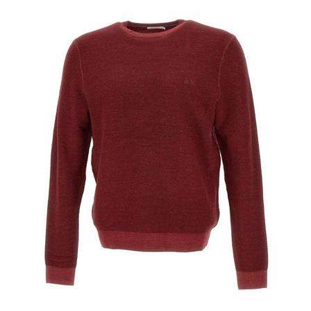 Sun68, Round-neck Knitwear Bruin, Heren, Maat:M