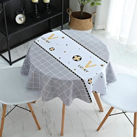 Vanntett voksduk rund duk PVC 120 cm Ecol