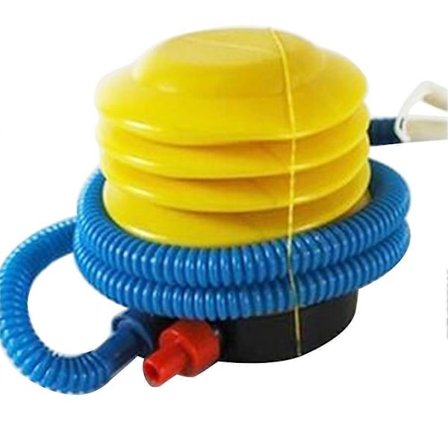 Plast Fotbetjent Luftpumpe Oppblåsbar Leke Ballonger Baller Madrass Oppblåser