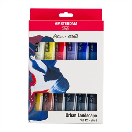Amsterdam Akryl Urban Landscape Sæt 12 x 20 ml