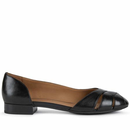 Geox Ballerinas Sort, Dame Ballerina Sko, Størrelse: 38 EU