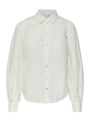 Yaskenora Ls Shirt S. White YAS