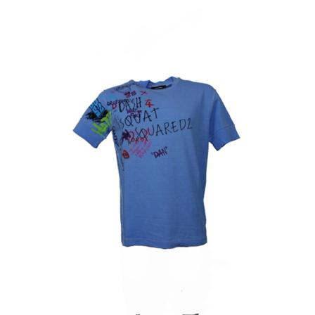 Dsquared2 T-shirt With Graffiti Blå, Herre T-shirts