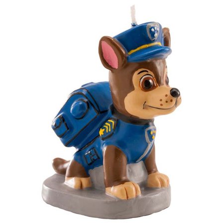 Paw Patrol Chase Tårtljus - Paw Patrol Kalas Dekoration - Kalaslagret.se