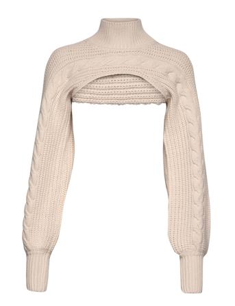 Simona Carm Knit Zl Cream Bruuns Bazaar