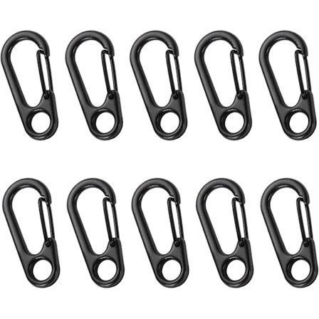 Mini-karabiini, mini-avaimenperäkarabiini, metallijousisolki, mini-metallireppusolki, avaimenperäkarabiini retkeilyyn/vaellukseen