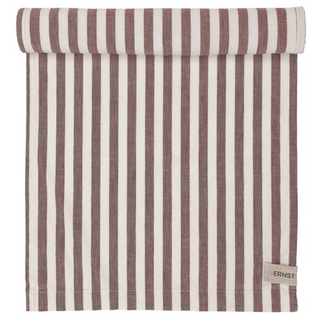 Ernst Løper bred stripe 45x150 cm, rød/hvit' - 'Rød, hvit