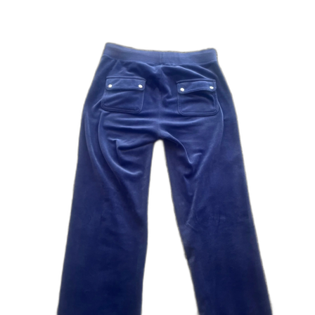 Blå mjukisbyxor med fickor