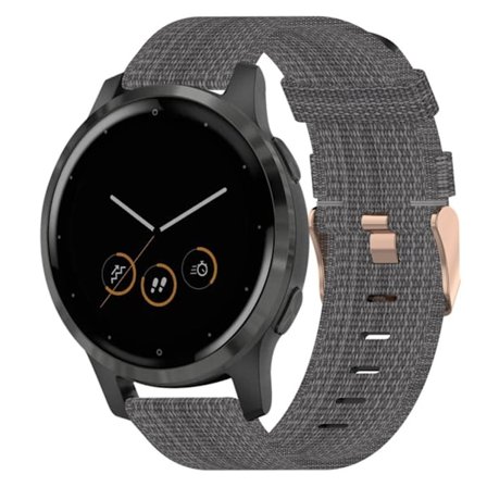 Garmin VivoActive 4S Klockarmband i nylon - Mörkgrå
