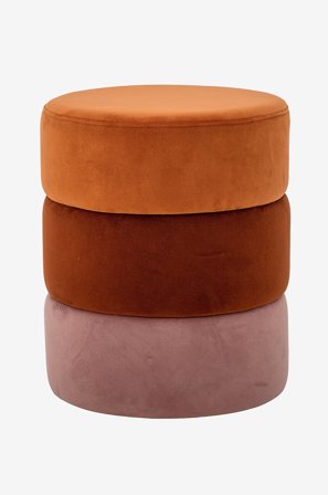 Bloomingville - Puf Bilbao - Flerfarvet - Fodskamler & puffer - Fra Homeroom