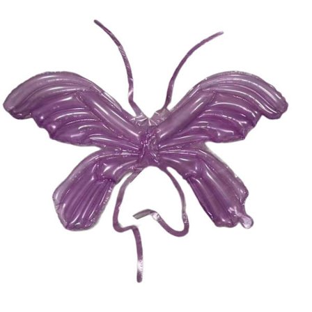 Dekorativa kristallfjärilsballonger, vingballonger med justerbara remmar, lätta att bära, perfekta för spel, utomhusaktiviteter och mer (lila (3 st