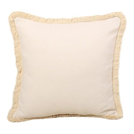 Enfärgad linnekuddfodral - lämplig för soffa, sovrum och cykling.