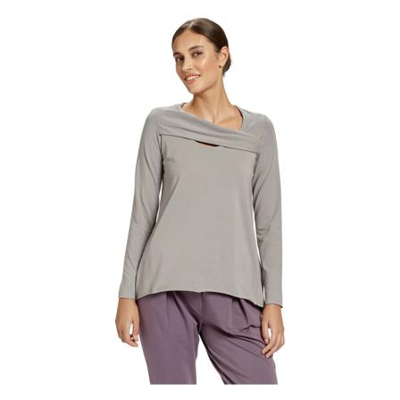 by Insomnia, Bluzka z długim rękawem Vibeca Blouse Szary, Kobieta, Rozmiar: L