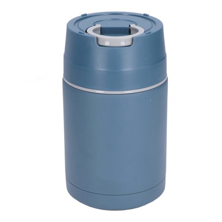 Blå 1000 ml rustfri stål vakuumisoleret madkrukke med foldeske