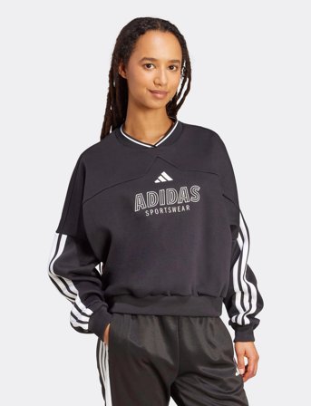 adidas Sportswear W Tiro Fl Swt - Black - S