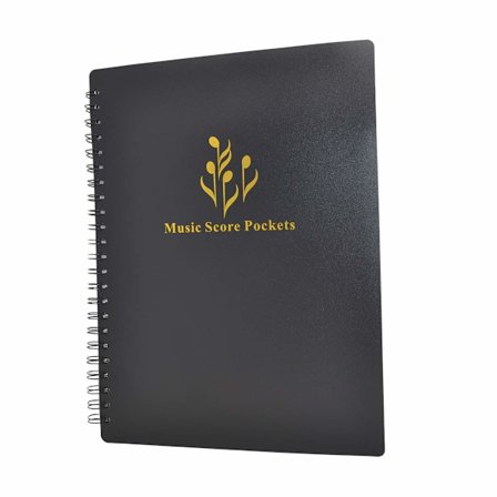 Musikkarkivmappe i svart