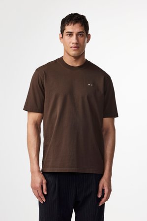 NN.07 Adam T-Shirt Herren Braun Baumwolle