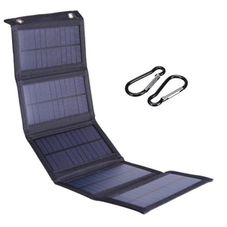 Kokoontaitettava aurinkopaneeli 15W 5V USB Kannettava laturi 5 paneelilla varavirtalähteelle Puhelimelle Tabletille Ulkoiluun Retkeilyyn 